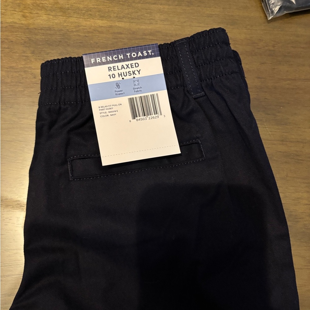 French Toast Kids Dark Blue Relaxed Fit Pants